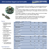 ICA In Line Strain Gauge & Load Cell Amplifier