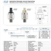 PHP Adjustable pressure switches for high performances