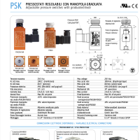 PSK Adjustable pressure switches with graduated knob