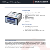 NCTE torque display datasheet