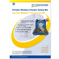 Low cost minimess pressure testing kit