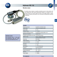 VB110 Vibration Sensor datasheet thumbnail